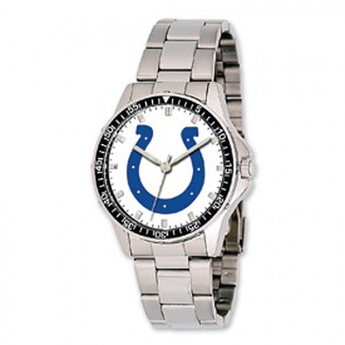 Men'S Indianapolis Colts Watch in Stainless Steel - Fold Over - Ravishing