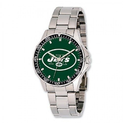 Men'S New York Jets Watch in Stainless Steel - Fold Over - Tasteful