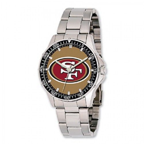 Men'S San Francisco 49ers Watch in Stainless Steel - Fold Over - Classy