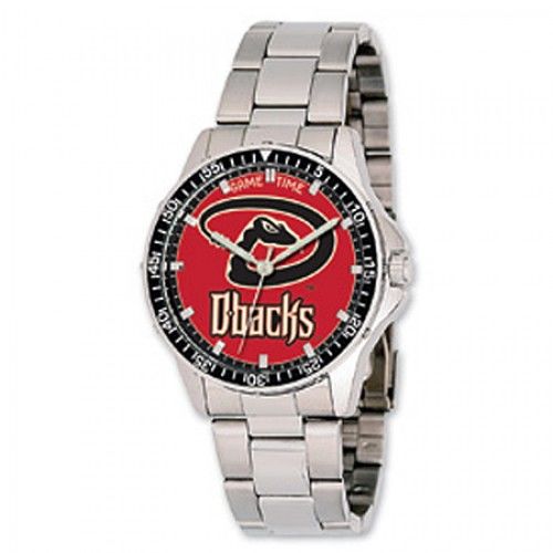 Men'S Arizona Diamondbacks Watch in Stainless Steel - Fold Over - Captivating