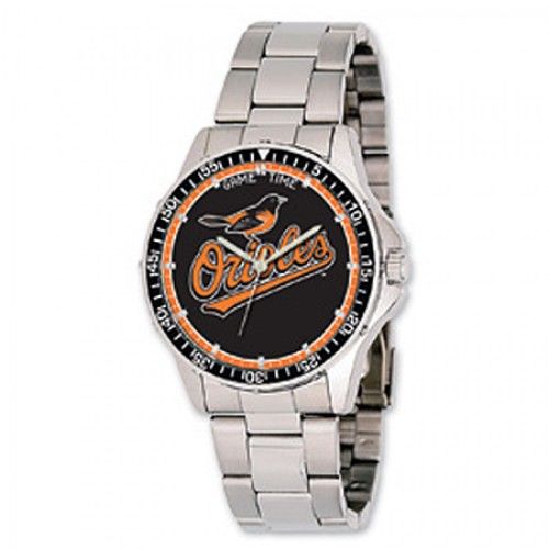 Men'S Baltimore Orioles Watch in Stainless Steel - Fold Over - Charming