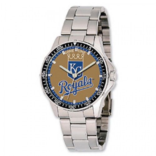 Men'S Kansas City Royals Watch in Stainless Steel - Fold Over - Splendid
