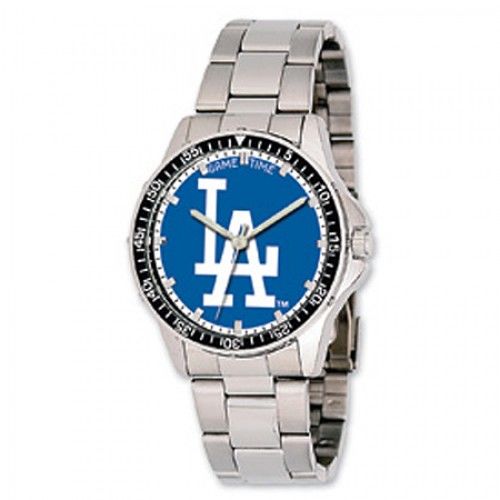 Men'S Los Angeles Dodgers Watch in Stainless Steel - Fold Over - Fetching