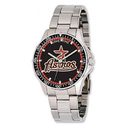Men'S Houston Astros Watch in Stainless Steel - Fold Over - Pretty