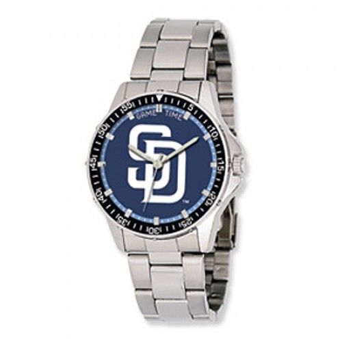 Men'S San Diego Padres Watch in Stainless Steel - Fold Over - Exquisite