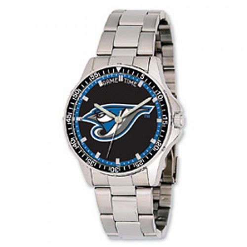 Men'S Toronto Blue Jays Watch in Stainless Steel - Fold Over - Magnificent