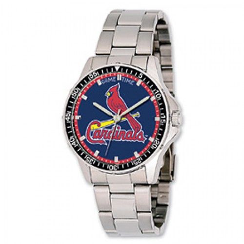 Men'S St. Louis Cardinals Watch in Stainless Steel - Fold Over - Seductive