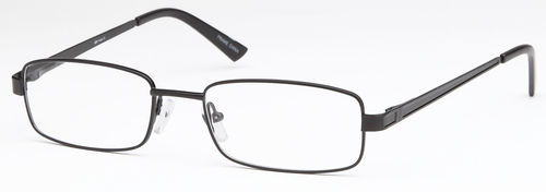 Mens Very Thin Framed Prescription Rxable Optical Glasses in Black