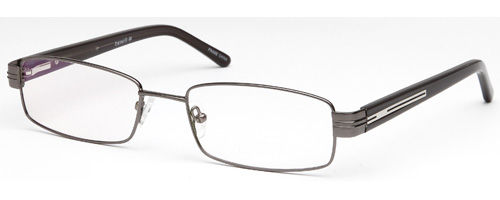 Mens Thin Framed Prescription Rxable Optical Glasses in Gunmetal