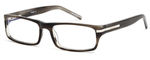 Mens 80s Retro Thick Rimmed Prescription Rxable Optical Glasses in Gunmetal