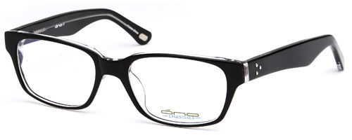 Mens Thin Squared Half Rimmed Prescription Rxable Optical Glasses Frames in Black