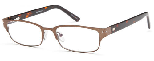 Mens Thicker Frame Prescription Rxable Optical Glasses in Brown