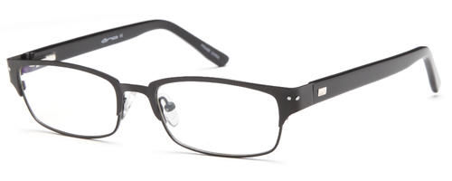 Mens Thicker Frame Prescription Rxable Optical Glasses in Gunmetal