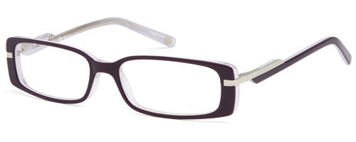 Womens Futuristic Prescription Glasses in Violet