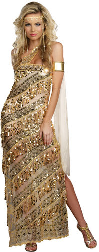 Women's Costume: Golden Goddess- Medium