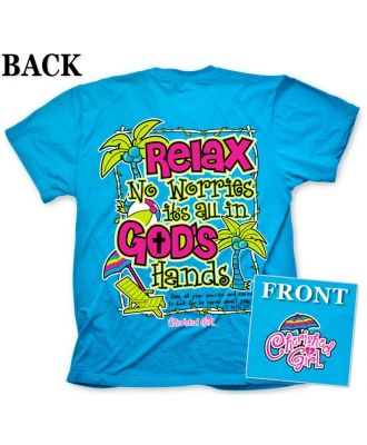 Relax No Worries - Its in Gods Hands - T-Shirt