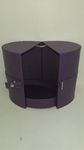Oval Jewelry Box, Purple Case Pack 8
