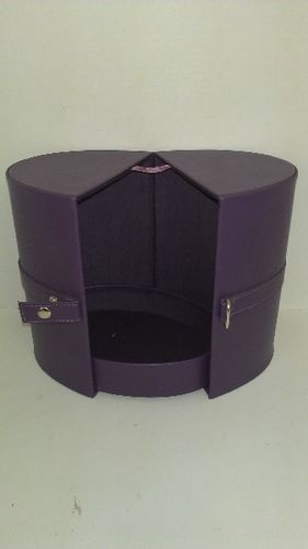 Oval Jewelry Box, Purple Case Pack 8