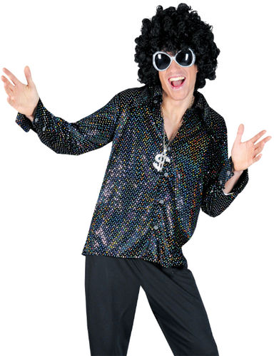 Men's Costume Shirt: Boogie Nights Shirt- Medium