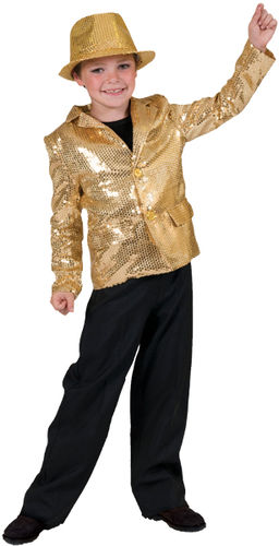 Disco Jacket Gold Child Med