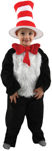 Cat in Hat Toddler Costume- 2T-4T