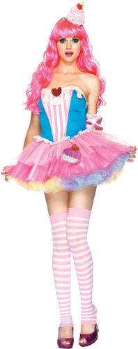 Women's Costume: Sugar & Spice Cupcake- Medium/Large