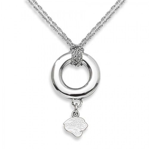 Jacksonville Jaguars Pendant Necklace in Sterling Silver - Spring Ring - Fine