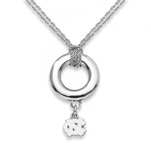 University of North Carolina Pendant Necklace in Sterling Silver - Spring Ring