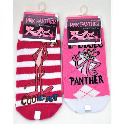 Pink Panther Kids Ankle Socks 6-8 Case Pack 12