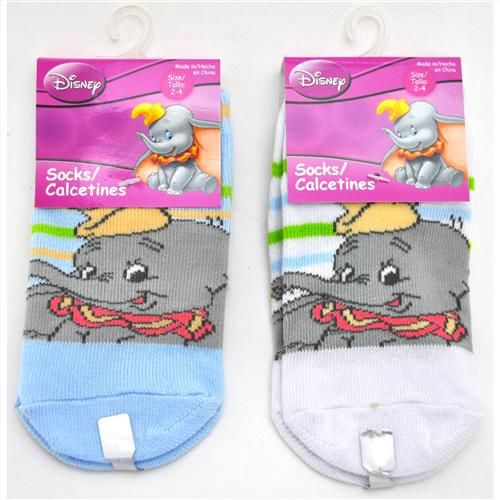 Dumbo Kids Ankle Socks 2-4 Case Pack 12