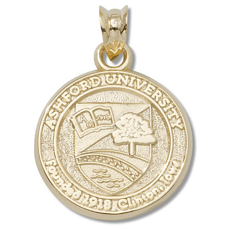 10k Yellow Gold Ncaa Ashford University Saints Pendant Seal