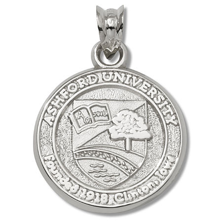 10k White Gold Ncaa Ashford University Saints Pendant Seal