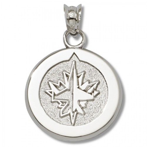 10k White Gold Nhl Winnipeg Jets Pendant Primary Logo