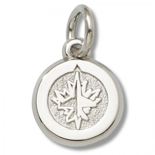 Winnipeg Jets Charm in Sterling Silver - Appealing - Unisex Adult