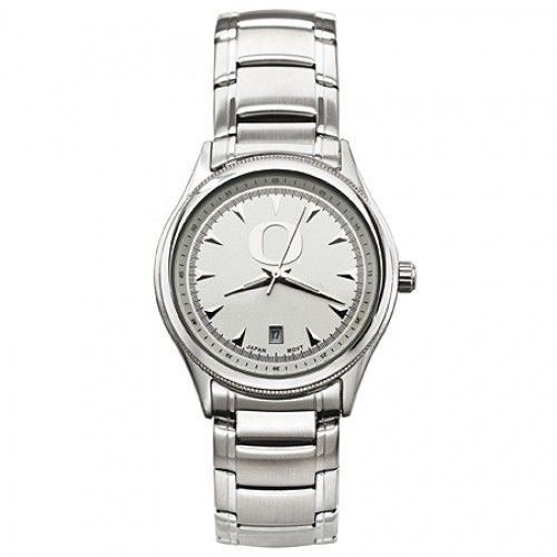 Men'S O Logo University of Oregon Ducks Watch in Stainless Steel - Push Button