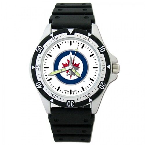 Men'S Winnipeg Jets Watch in Stainless Steel - Buckles - Appealing