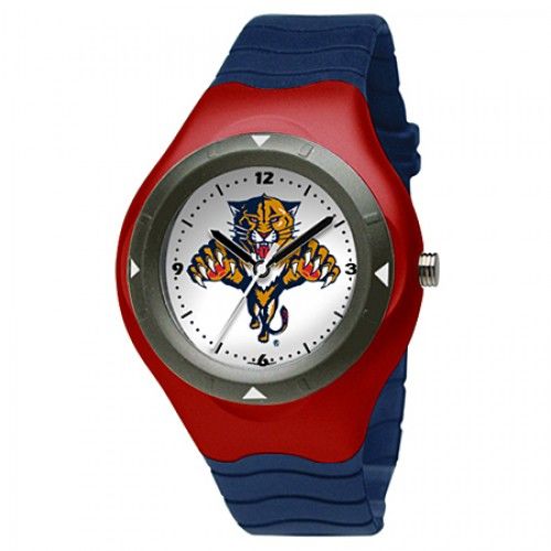 Florida Panthers Watch in Plastic - Buckles - Blue Strap - Water Resistant