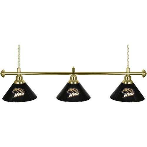 Western Michigan? 3 Shade Billiard Lamp - 60 inches