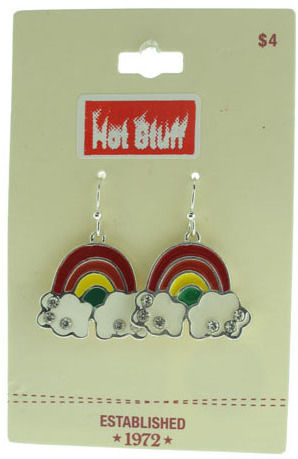Hot Stuff"" Department Store Rainbow Earrings Case Pack 120