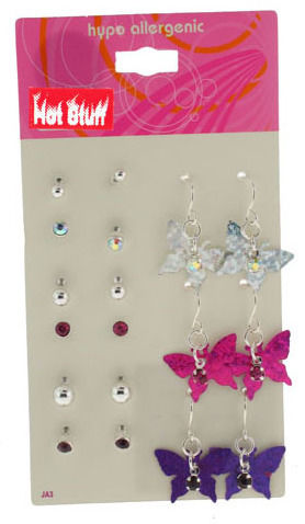 Hot Stuff"" Department Store 9 Per Card Earring Set Case Pack 120