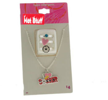 Hot Stuff"" Department Store Necklace and Toe Ring Sets Case Pack 120