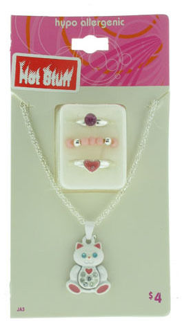 Hot Stuff"" Department Store Necklace and Toe Ring Sets Case Pack 120