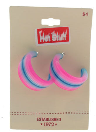 Hot Stuff"" Department Store Hoop Earrings Case Pack 120