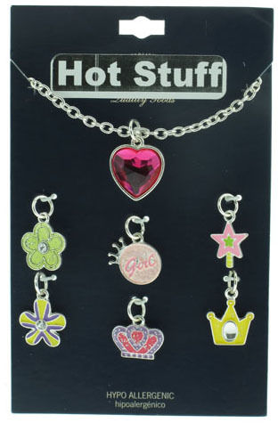 Hot Stuff"" Department Store Necklaces with Removable Pendants Case Pack 120