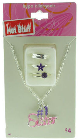 Hot Stuff"" Department Store Necklace and Toe Ring Case Pack 120