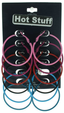 Hot Stuff"" Department Store 6 Per Card Earring Set Case Pack 120