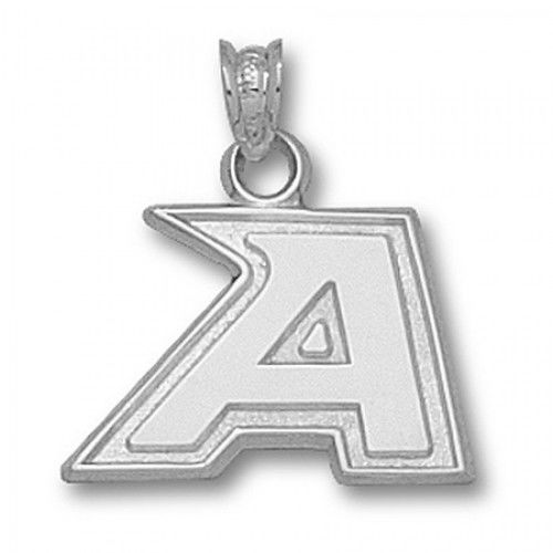 10k White Gold Black Knights Military Pendant ""a
