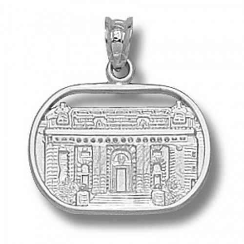 14k White Gold U.S. Naval Academy Midshipmen Military Pendant - Bancroft Hall