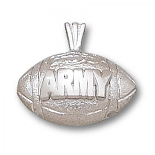 10k White Gold U.S. Military Academy Military Pendant ""Army"" Football