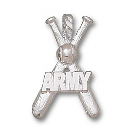 10k White Gold U.S. Military Academy Military Pendant ""Army"" Bats